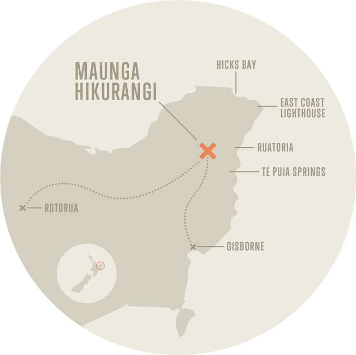 Maunga Hikurangi Map